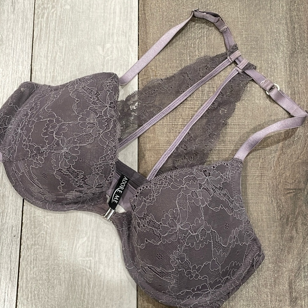 ADORE ME Women’s Plum Racerback Bra Sz. 34D